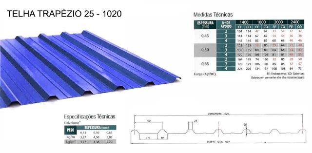 Fornecedor de telha trapezoidal